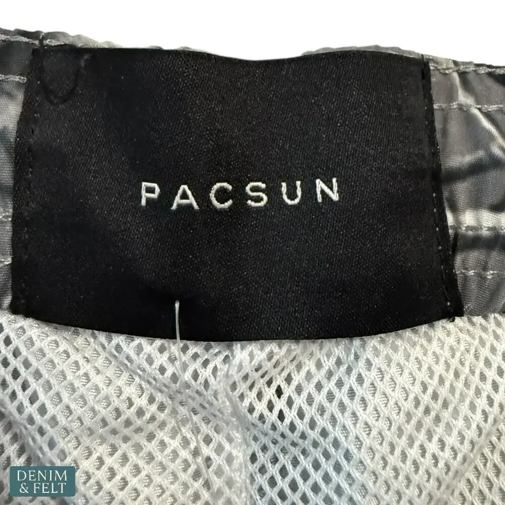 PacSun Grey Camo Swim Trunks‎ Men’s Medium 4.5” Inseam 15” Outseam NEW